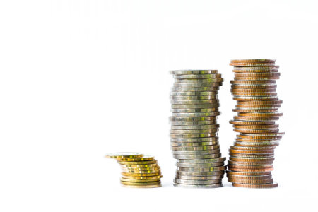 Business Finance and Money concept, Man Hand put coin to money, Business idea