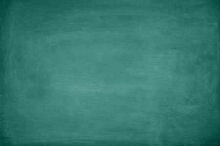 Green Chalkboard. Chalk texture school board display for background. chalk traces erased with copy space for add text or graphic design. Education conceptsの写真素材