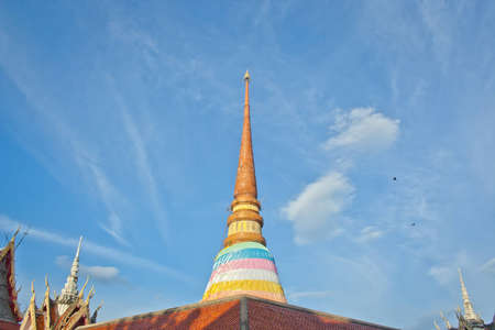 stupa of Wat That,  Khonkaen, northeast Thailandの写真素材