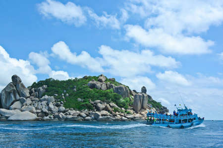 at Koh Tao, the island in the gulf of Thailandの写真素材