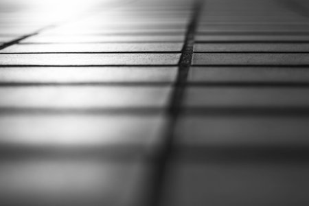 black and white brick wall abstractの写真素材