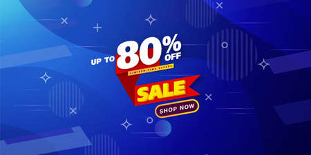 Sale banner transparency template design, Big sale special up to 80% off. Super Sale, end of season...