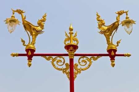 Thai style light pillar lanternの写真素材