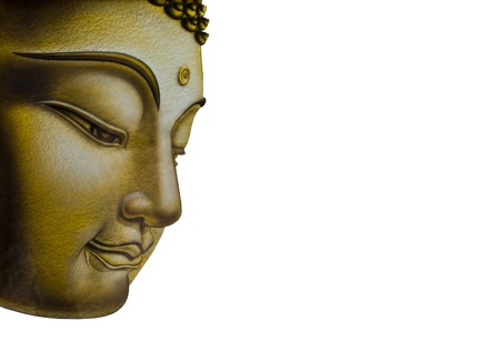 Beautiful face of Buddha imageの写真素材