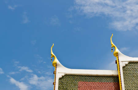 Roof of Thai templeの写真素材