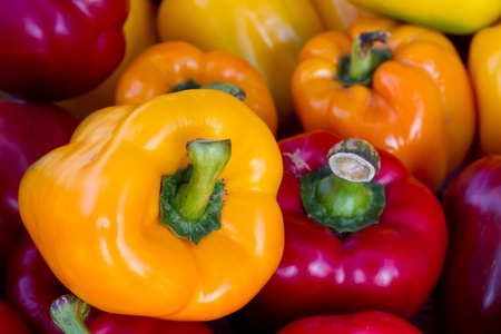 Sweet pepper backgroundの写真素材