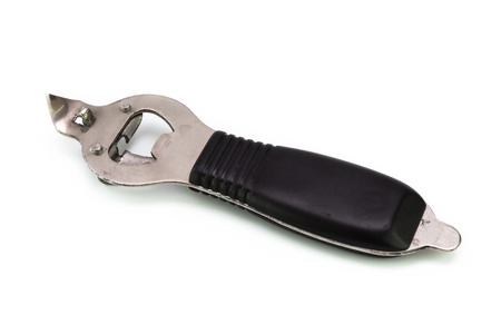 A bottle opener isolated on white backgroundの写真素材