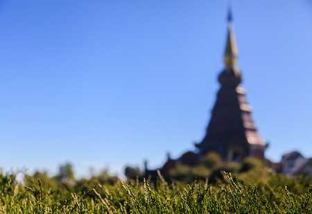  Napamethanidon-Napaphonphumsiri  stupa at Doi Inthanon, Chiang Mai, Thailand の写真素材