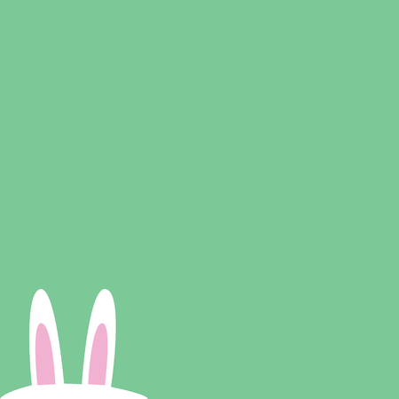 Rabbit holding a sign that says Happy Easterのイラスト素材