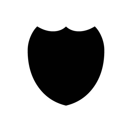 Black protection symbol for banner, general design print and websites. Illustration vector.のイラスト素材