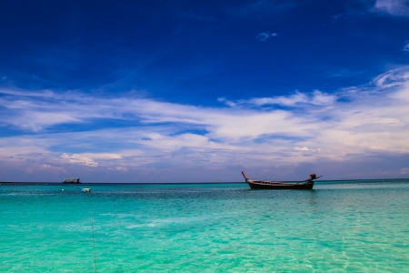 Boat in Lee Pah,South of Thailandの写真素材