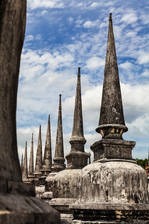 Pagoda in Wat Mahathat, Nakhon Si Thammarat, South of Thailandの写真素材