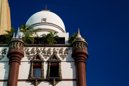 Wat Pasi near Ekamai road, Bangkok, Thailandの写真素材