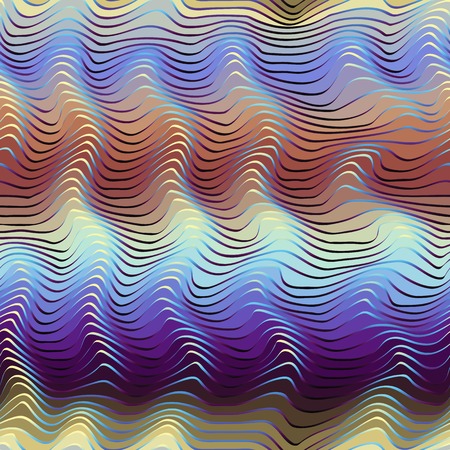 Abstract seamless pattern. Color abstract waves background.