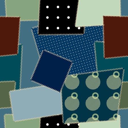 Seamless background pattern. Will tile endlessly. Quilting design.のイラスト素材