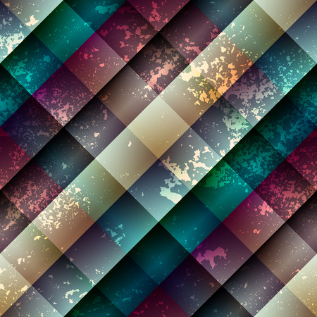 Seamless background pattern. Diagonal abstract geometric pattern with grunge effect.のイラスト素材