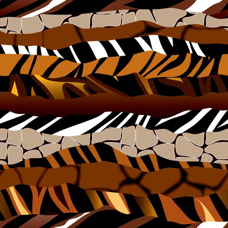 Seamless background pattern. Will tile endlessly. Striped pattern of fells.のイラスト素材