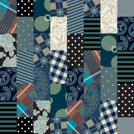 Seamless background pattern. Patchwork background of rectangles.