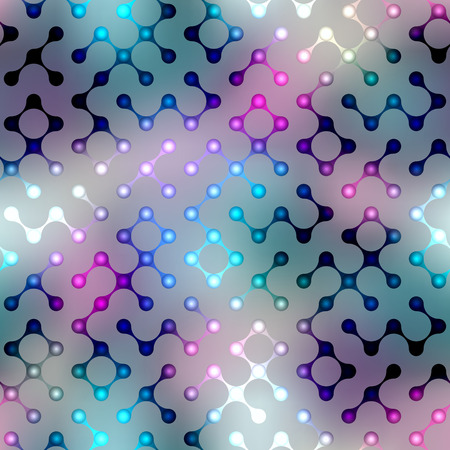 Seamless background pattern. Abstract diagonal geometric pattern with droplet elements on blurred background.のイラスト素材