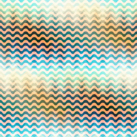 Seamless background pattern. Waves pattern with a gradient.のイラスト素材