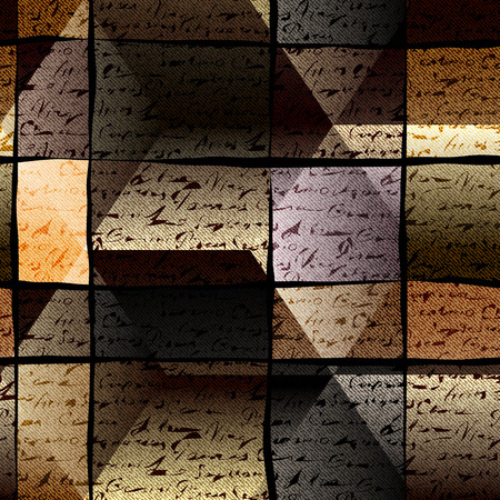 Seamless background pattern. Manuscript dark textured background.のイラスト素材