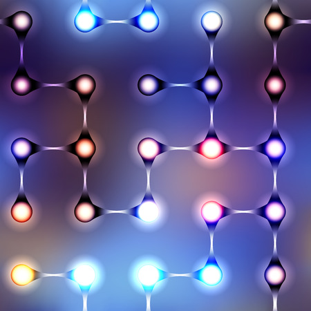 Seamless background pattern. Abstract geometric pattern on blur background.のイラスト素材