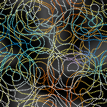 Seamless background pattern. Abstract polka dot pattern.のイラスト素材