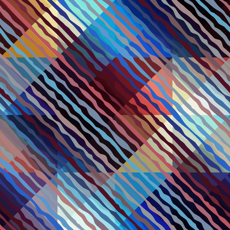 Seamless background pattern. Abstract diagonal wavy geometric pattern.のイラスト素材