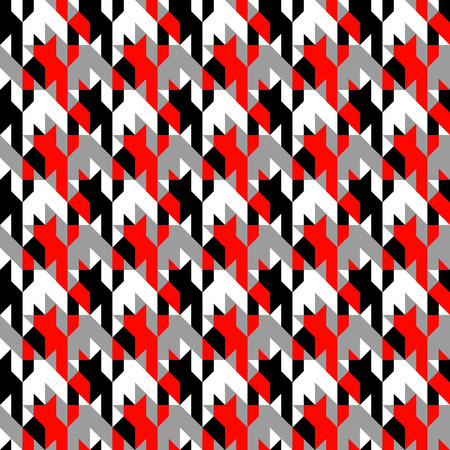 Seamless background pattern. Hounds-tooth patterns  in classic colors
