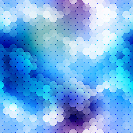 Seamless background pattern. Abstract blue geometric pattern.のイラスト素材