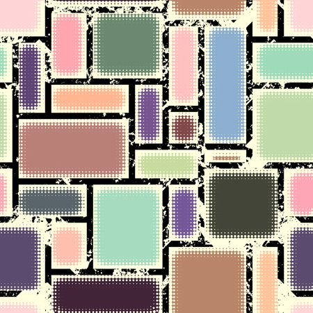 Seamless background pattern. Abstract grunge geometric pattern.のイラスト素材