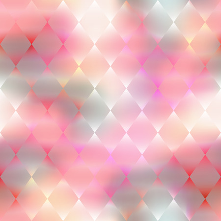 Seamless background pattern.  Pink rhombus geometric pattern on blur background.のイラスト素材