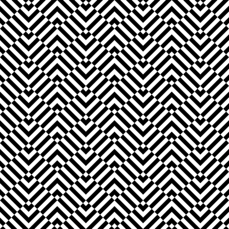 Seamless background pattern. Chevron pattern with geometric abstract elements. Simply balck and...