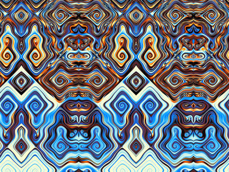 Fractal artwork for creative design. Abstract background in digital art style