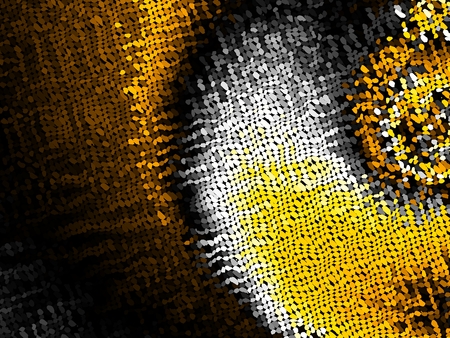 Mosaic of dots abstract background in digital art style. May be used as desktop backgroundの写真素材