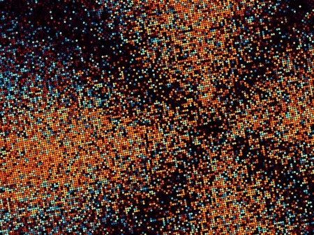 Mosaic of dots abstract background in digital art style. May be used as desktop backgroundの写真素材