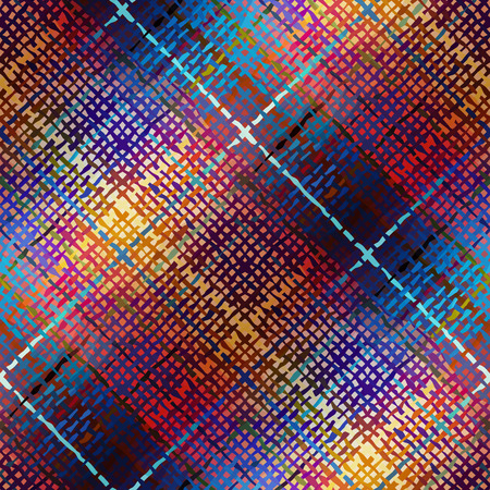 Seamless background pattern. Diagonal abstract plaid pattern.のイラスト素材