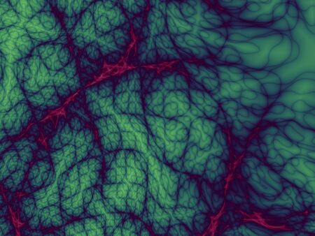 Fractal abstract background. Wavy abstract green patternの写真素材