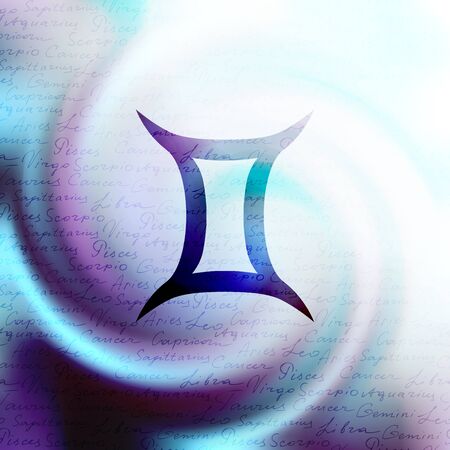 The sign of zodiac Virgo on a white blur background.のイラスト素材