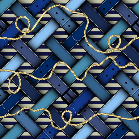 Fashion pattern with a beltsのイラスト素材