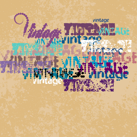 Vintage grunge patternのイラスト素材