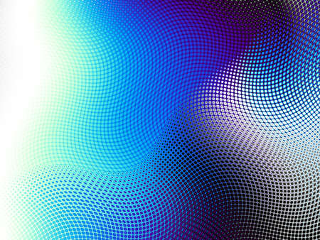 Blue wavy background. Abstract futuristic fractal image.の写真素材