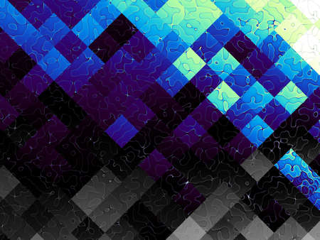 Geometric colorful background. Abstract futuristic fractal image.の写真素材