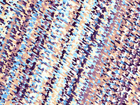 Digital art abstract pattern Abstract futuristic geometric blue image in pixel art style.