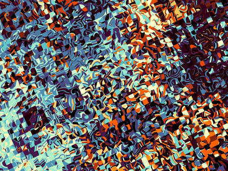 Digital art abstract pattern Abstract futuristic image in geometric pixel art style..
