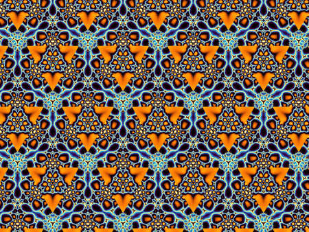 Geometric decorative ornamental pattern. Abstract horizontal background.の写真素材
