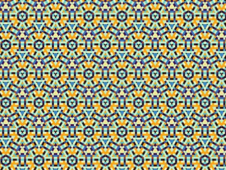 Geometric decorative ornamental pattern. Abstract horizontal background.