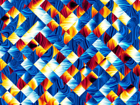 Digital art abstract pattern Abstract geometric image with the squares