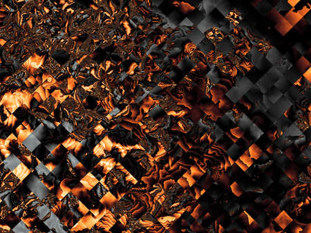 Geometric colorful background. Abstract futuristic fractal image.の写真素材