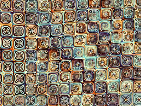 Abstract geometric fractal background. Melange mosaic image.